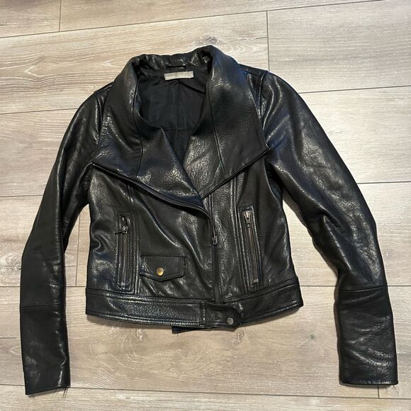 Vince | Textured Moto Leather Jacket - Picture 11 of 16